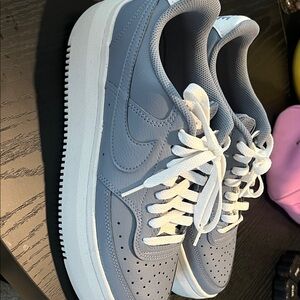 Nike Light Blue and White Sneakers
